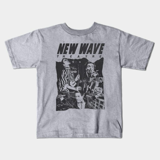 New Wave Theatre Kids T-Shirt by FrozenCharlotte